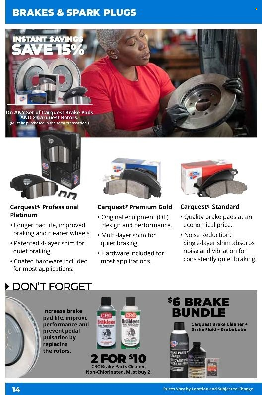 Carquest ad - 11/07/2024 - 12/04/2024. Page 1