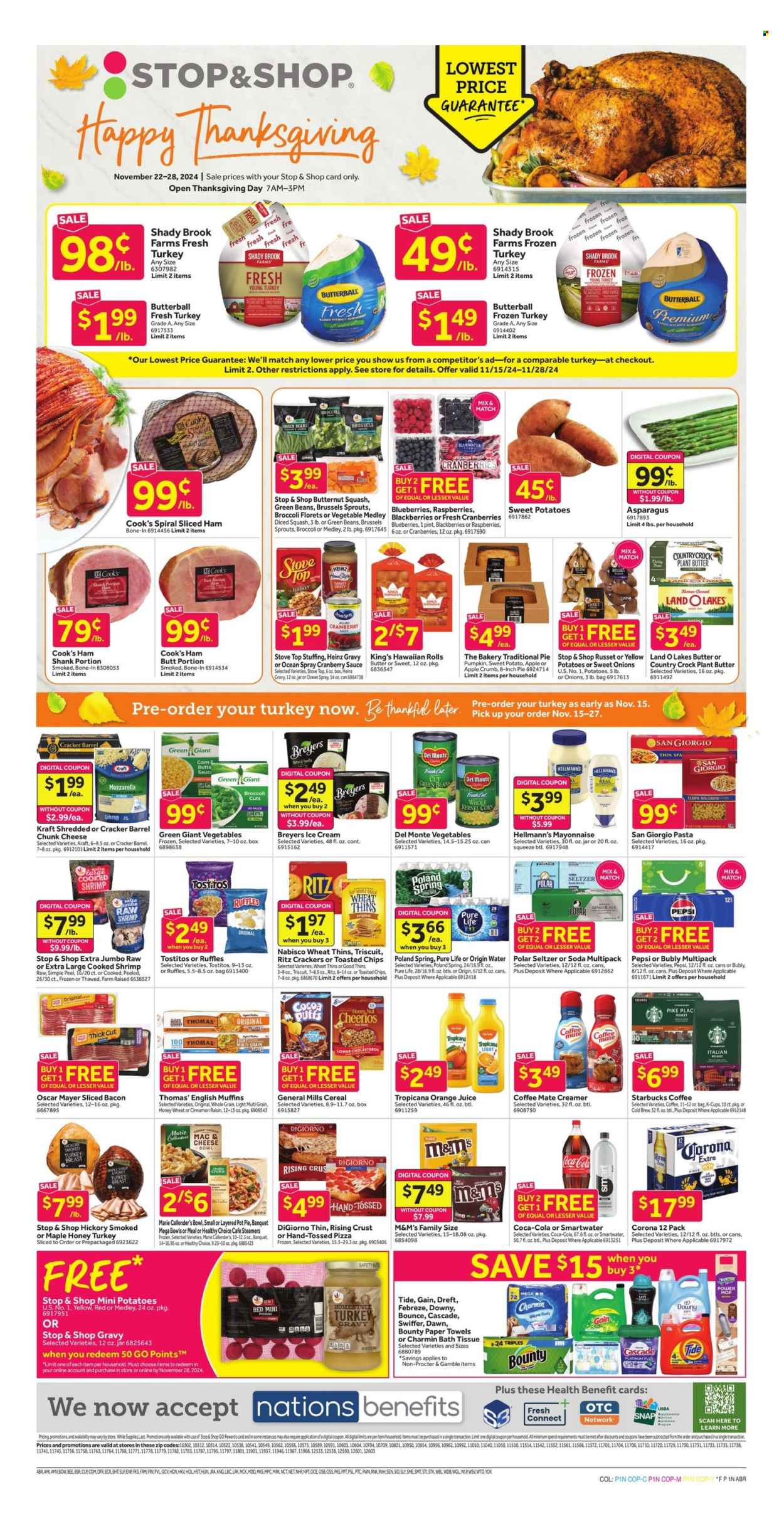 Stop & Shop ad - 11/22/2024 - 11/28/2024. Page 1