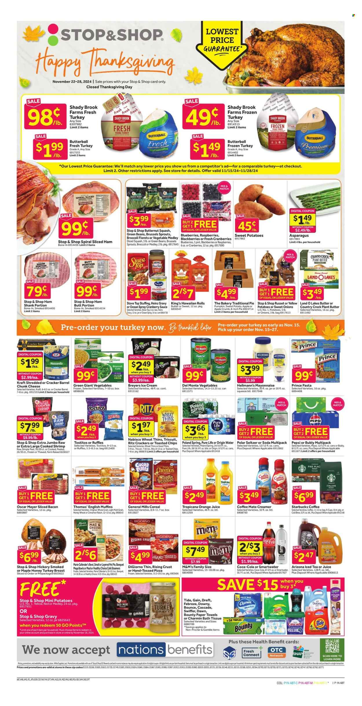 Stop & Shop ad - 11/22/2024 - 11/28/2024. Page 1