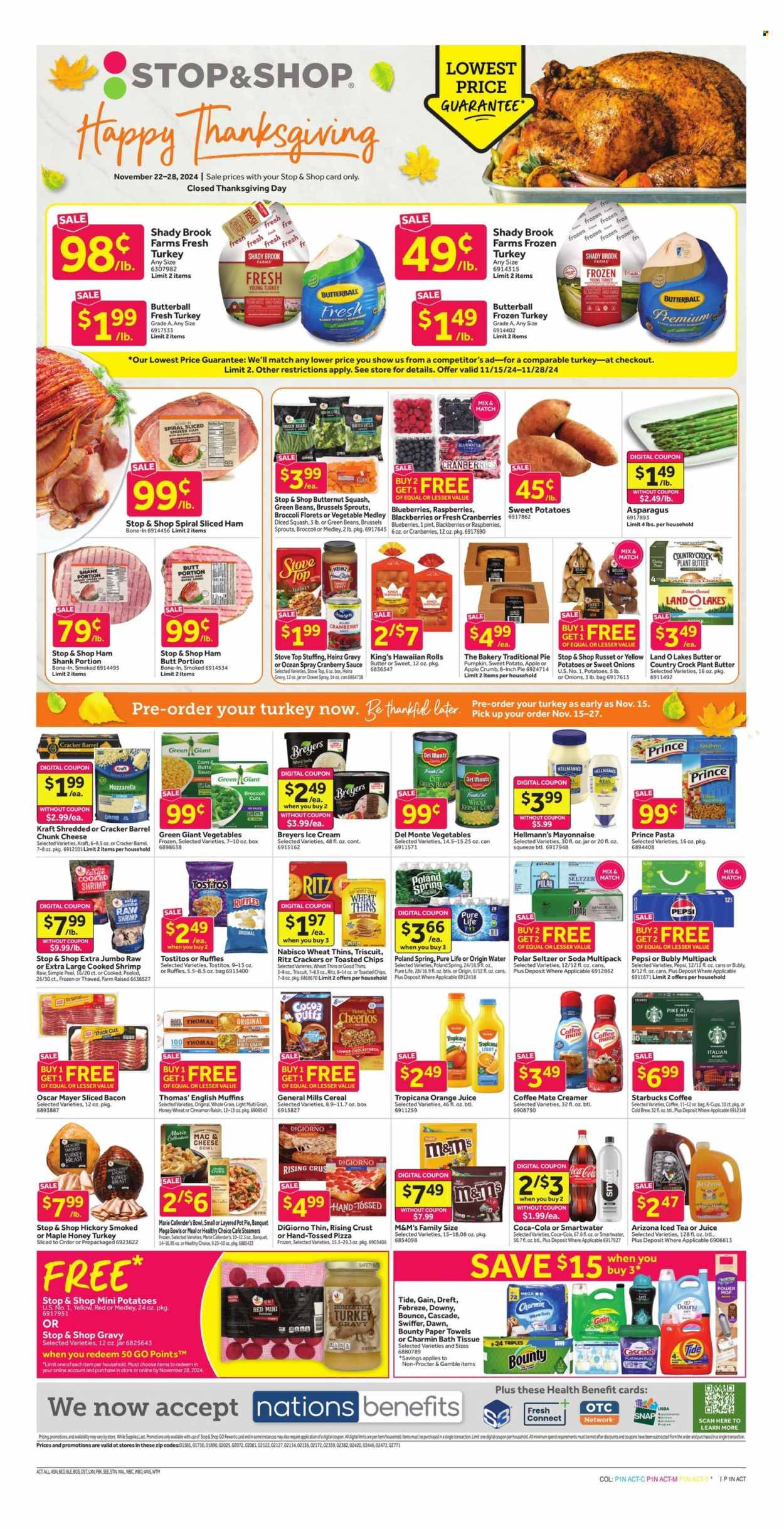 Stop & Shop ad - 11/22/2024 - 11/28/2024. Page 1