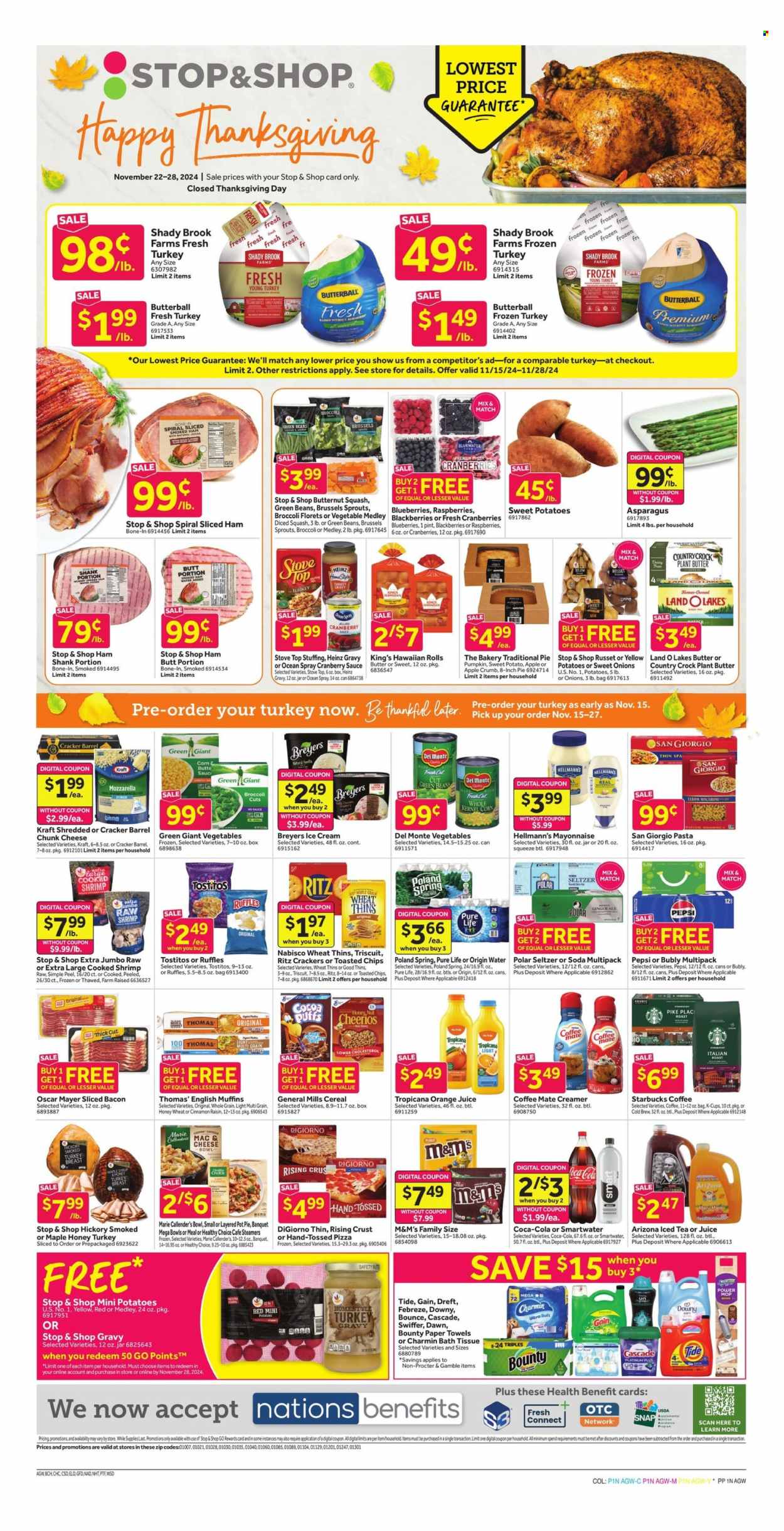 Stop & Shop ad - 11/22/2024 - 11/28/2024. Page 1