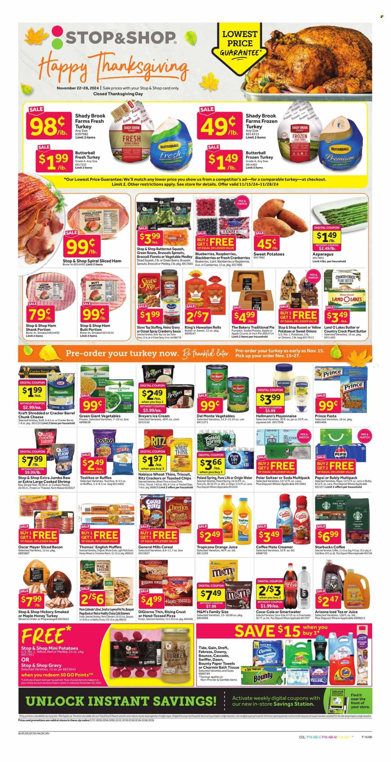 Stop & Shop ad - 11/22/2024 - 11/28/2024. Page 1