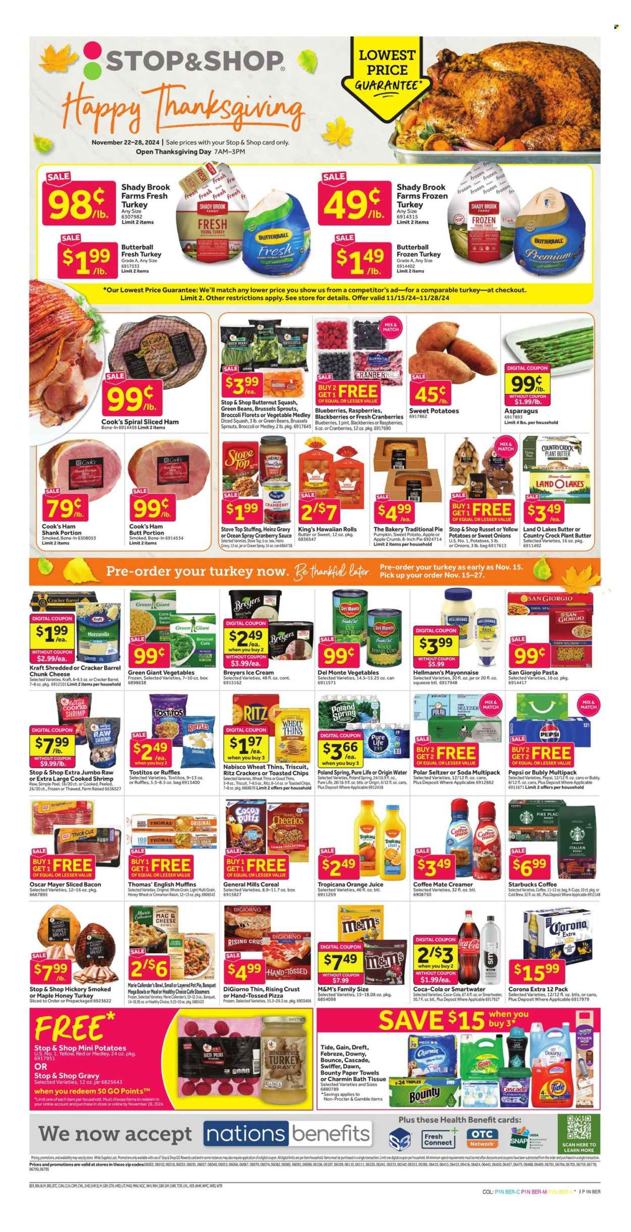 Stop & Shop ad - 11/22/2024 - 11/28/2024. Page 1