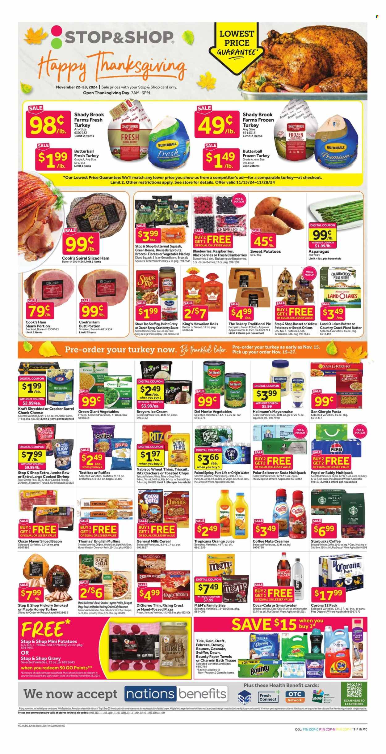 Stop & Shop ad - 11/22/2024 - 11/28/2024. Page 1