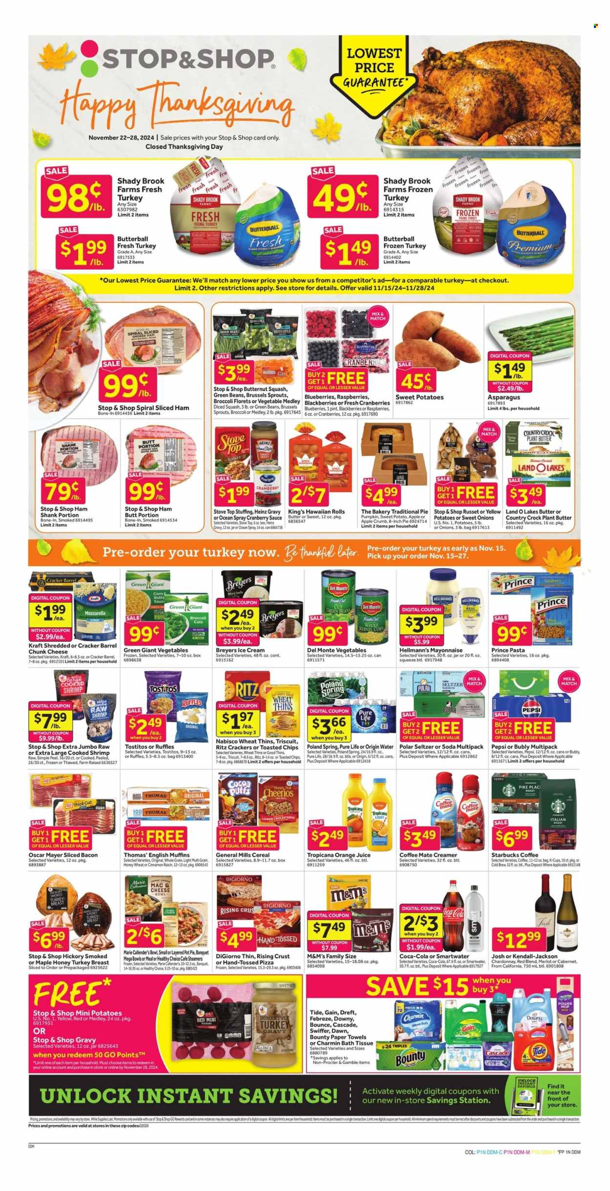 Stop & Shop ad - 11/22/2024 - 11/28/2024. Page 1