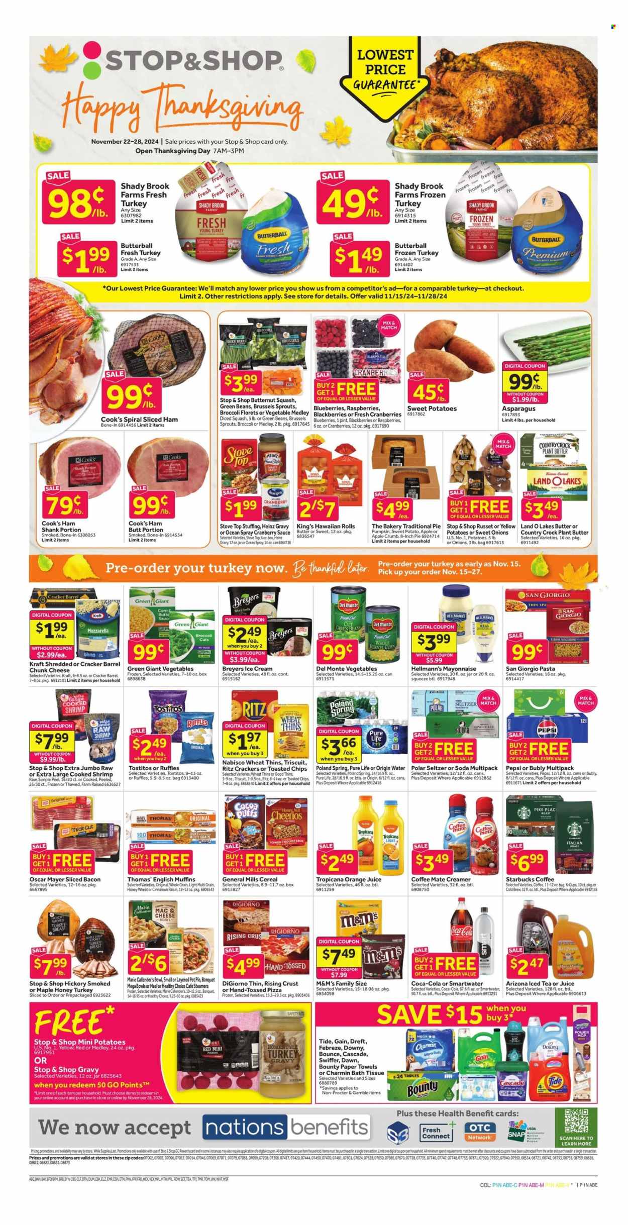 Stop & Shop ad - 11/22/2024 - 11/28/2024. Page 1