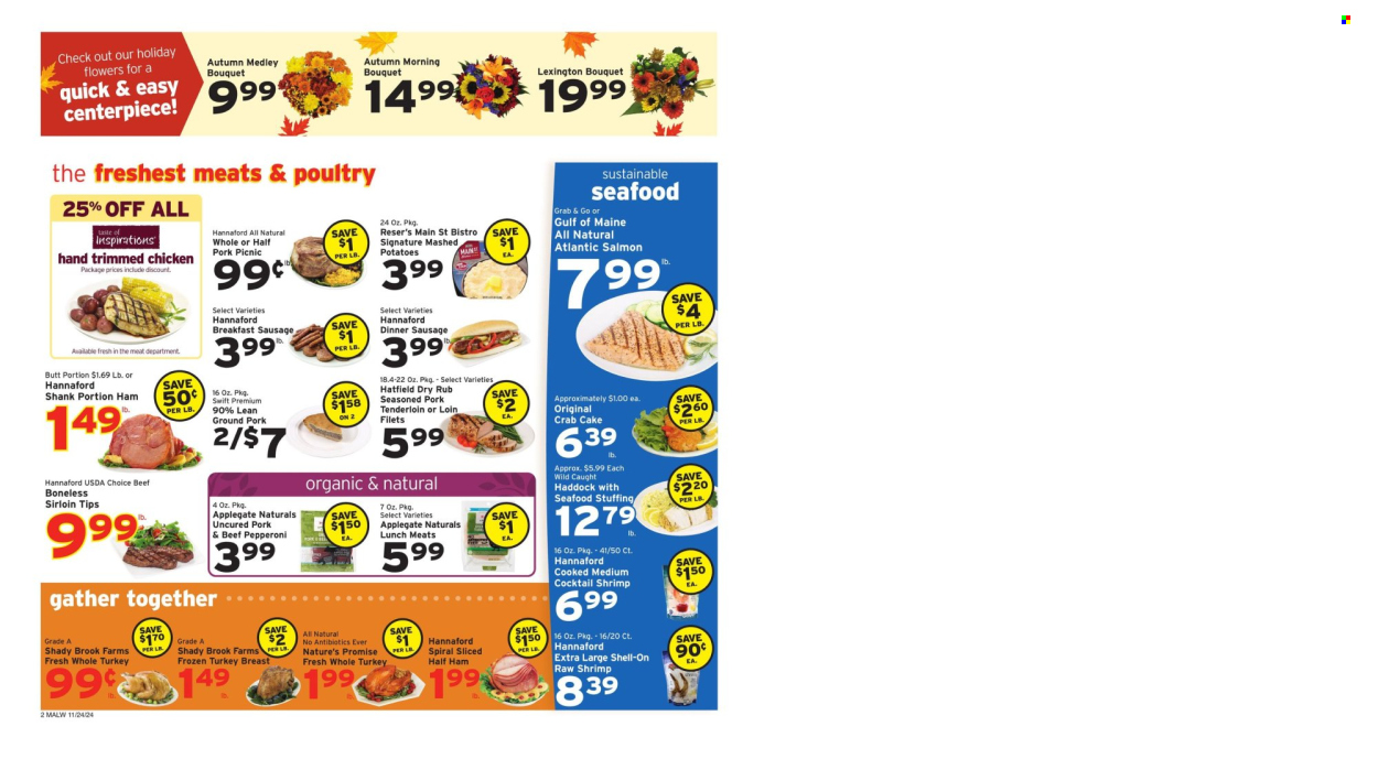 Hannaford ad - 11/24/2024 - 11/30/2024. Page 1