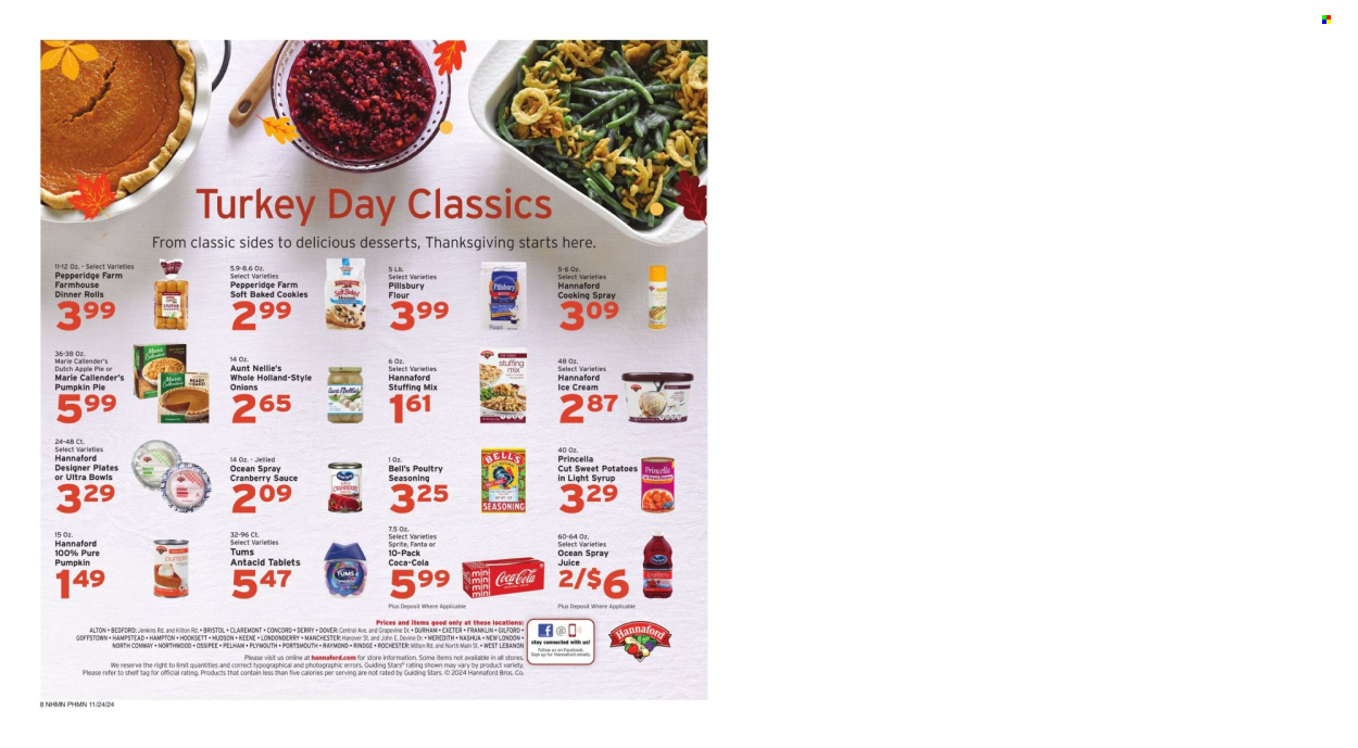 Hannaford ad - 11/24/2024 - 11/30/2024. Page 1