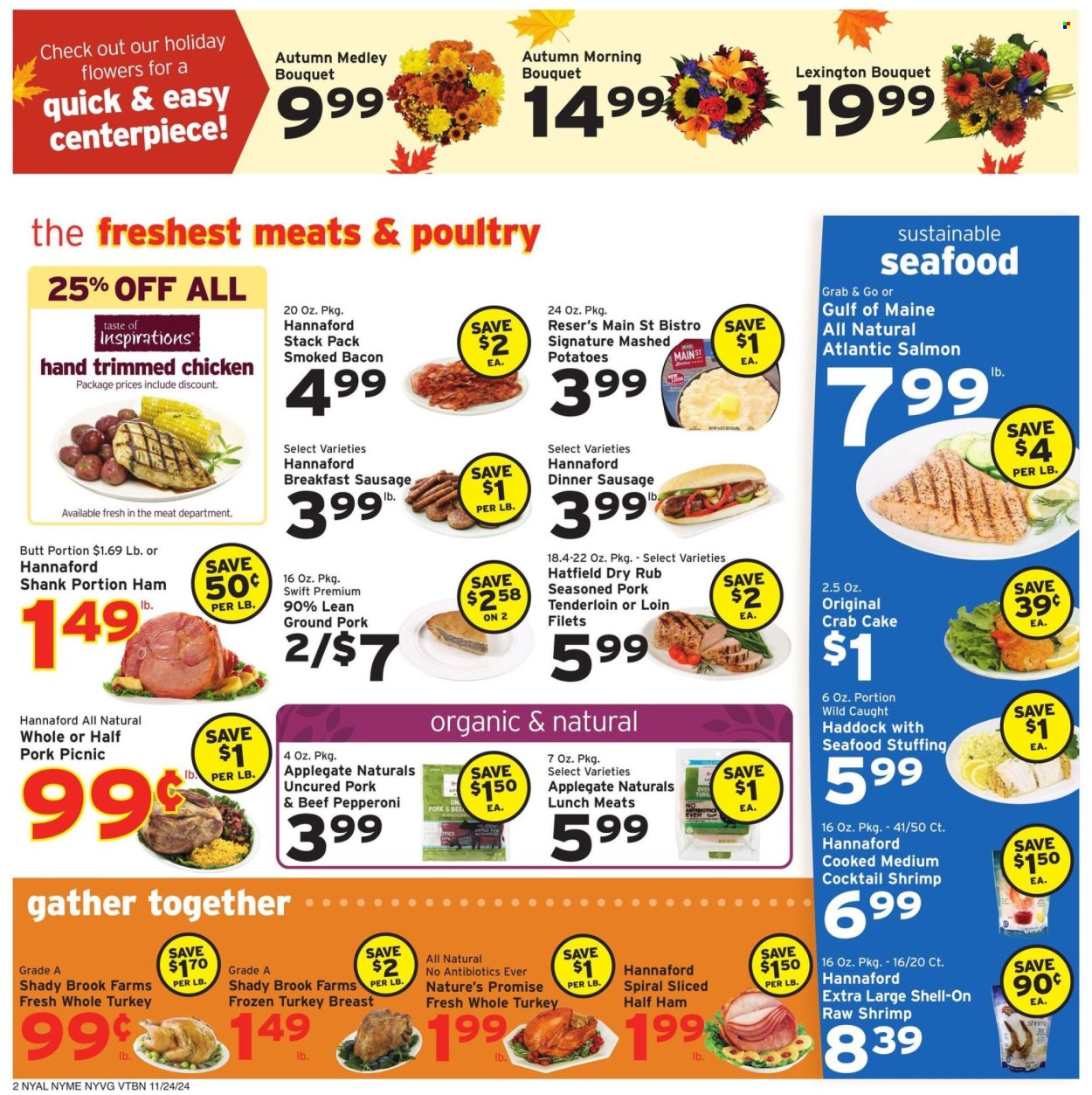 Hannaford ad - 11/24/2024 - 11/30/2024. Page 1