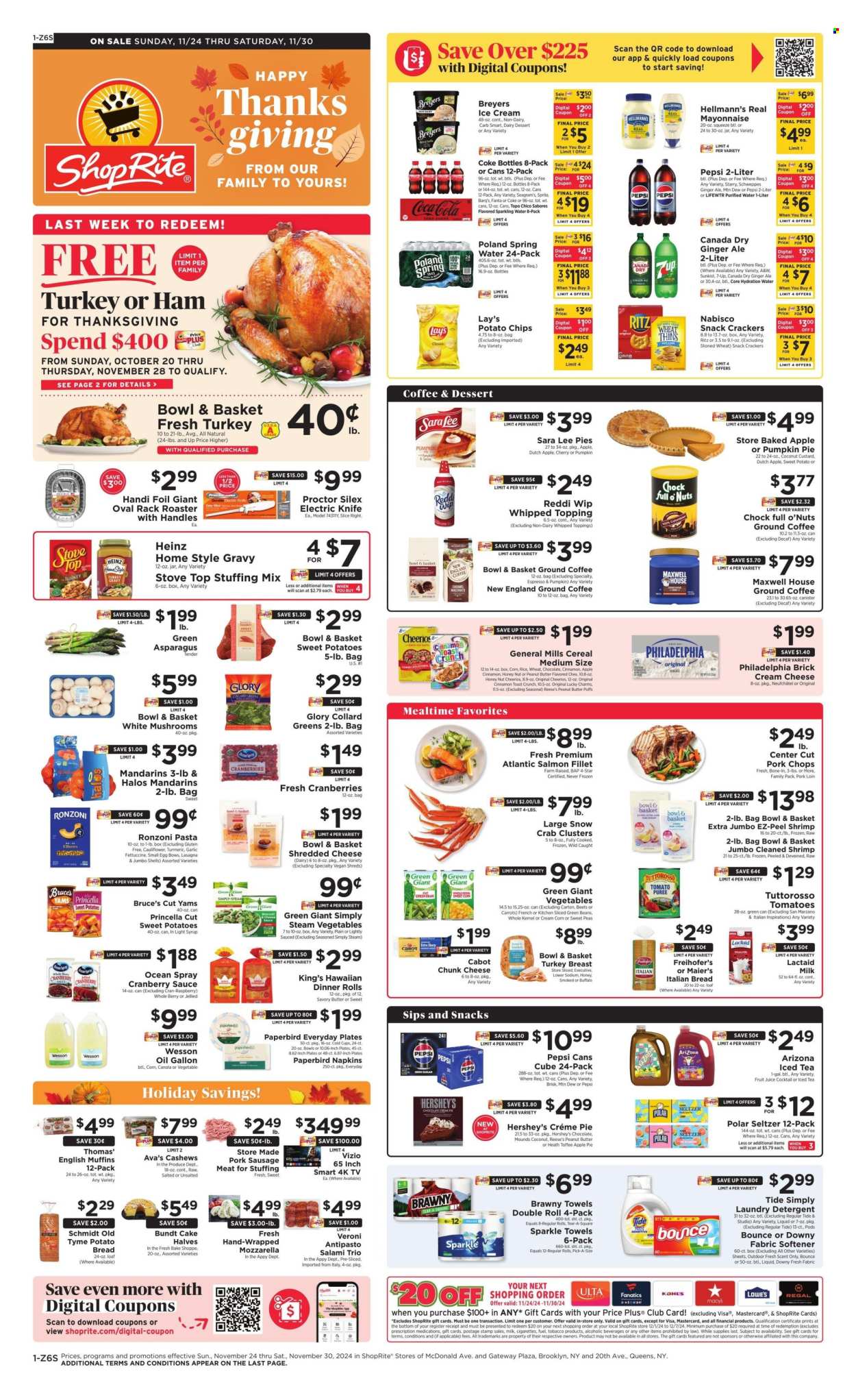 ShopRite ad - 11/24/2024 - 11/30/2024. Page 1