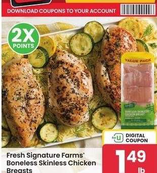 Fresh Signature Farms® Boneless Skinless Chicken Breasts - Value pack.