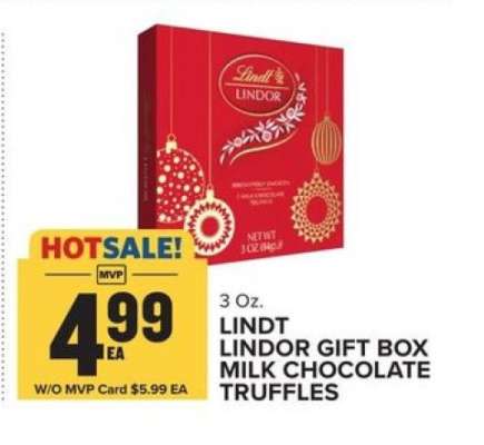 Lindt Lindor Gift Box Milk Chocolate Truffles