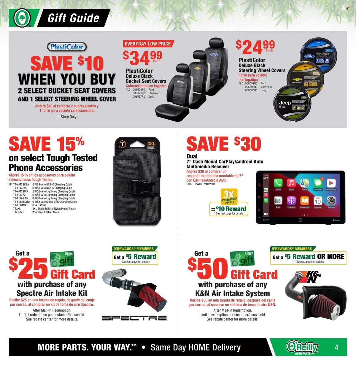 O'Reilly Auto Parts ad - 11/27/2024 - 12/24/2024. Page 1