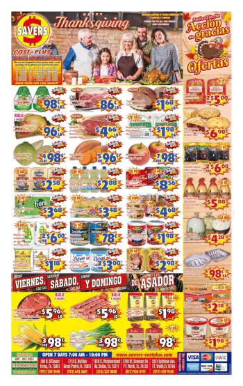 Savers Cost Plus Flyer - 11/27/2024 - 12/03/2024.