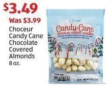 Choceur Candy Cane Chocolate Covered Almonds