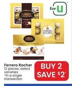 Ferrero Rocher - 12 pieces, select varieties