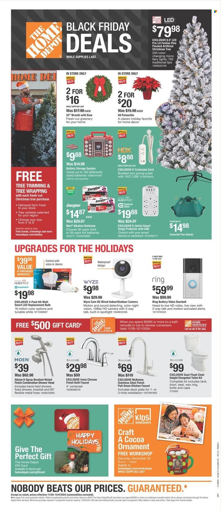 The Home Depot ad - 11/28/2024 - 12/04/2024. Page 1