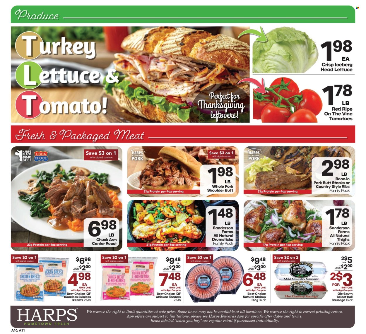 Harps Hometown Fresh ad - 11/29/2024 - 12/03/2024. Page 1