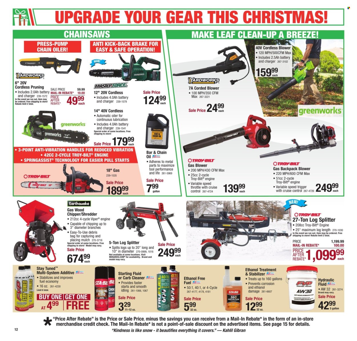 Menards ad - 11/29/2024 - 12/08/2024. Page 1