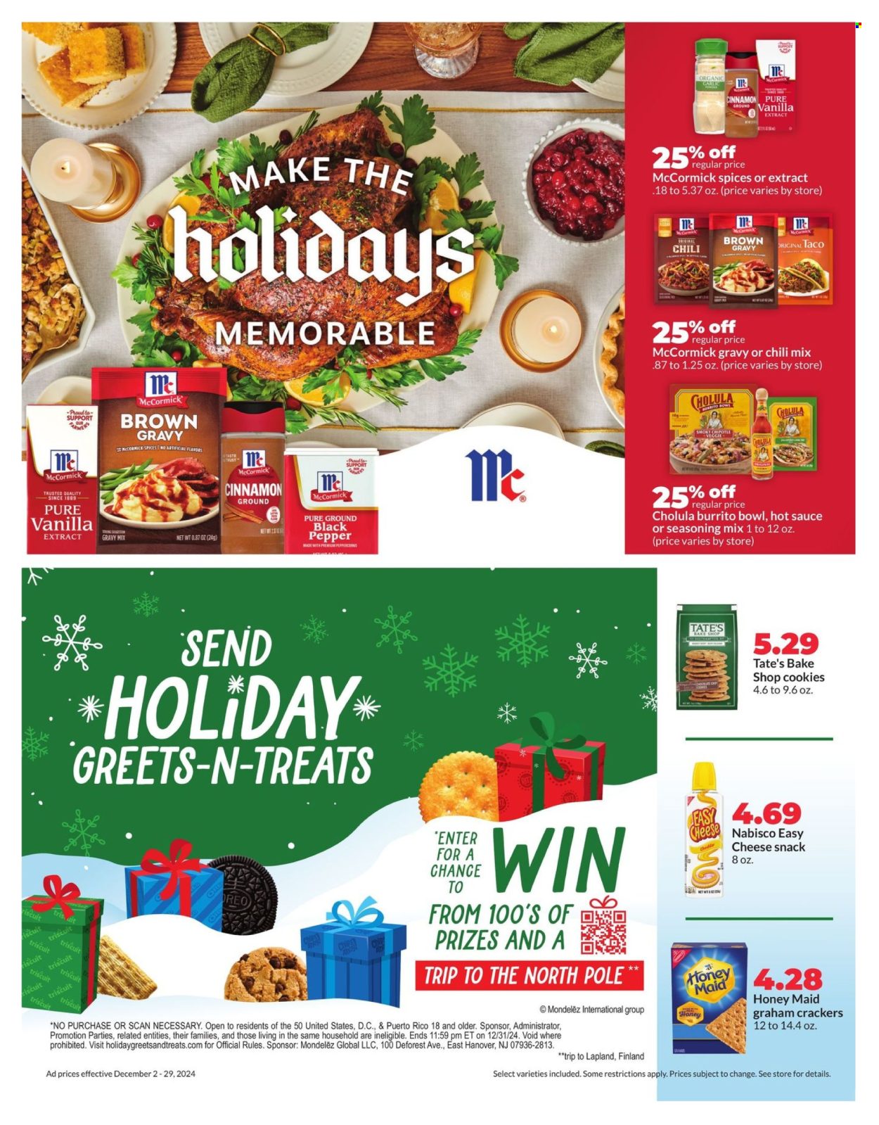 Hy-Vee ad - 12/02/2024 - 12/08/2024. Page 1