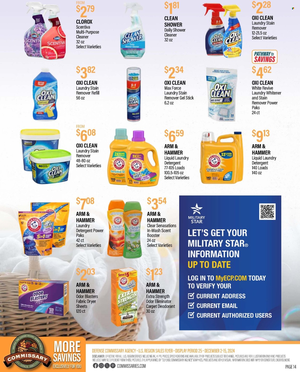 Commissary ad - 12/02/2024 - 12/15/2024. Page 1