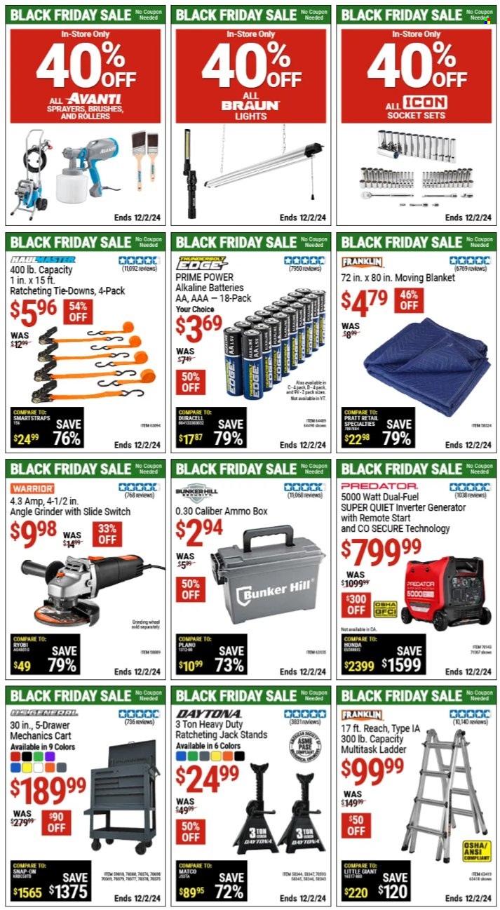 Harbor Freight ad - 12/02/2024 - 12/02/2024. Page 1