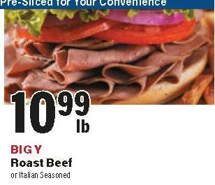 BIG Y Roast Beef