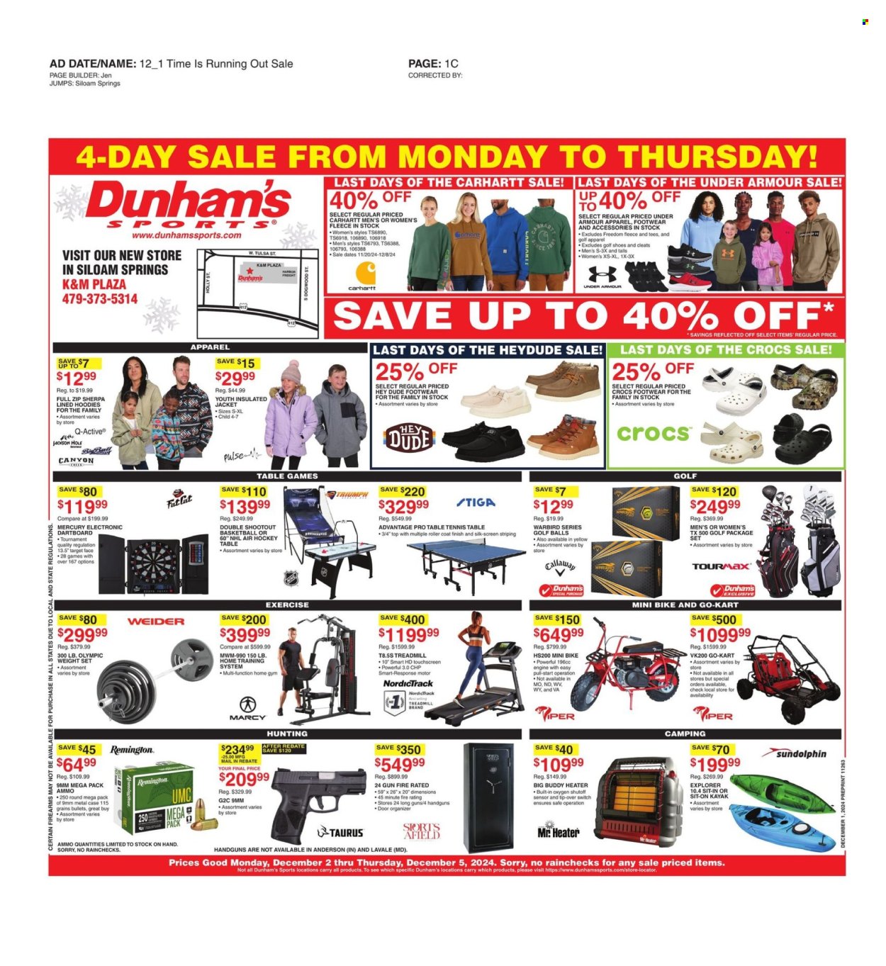 Dunham's Sports ad - 12/02/2024 - 12/05/2024. Page 1