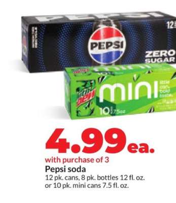 Pepsi soda