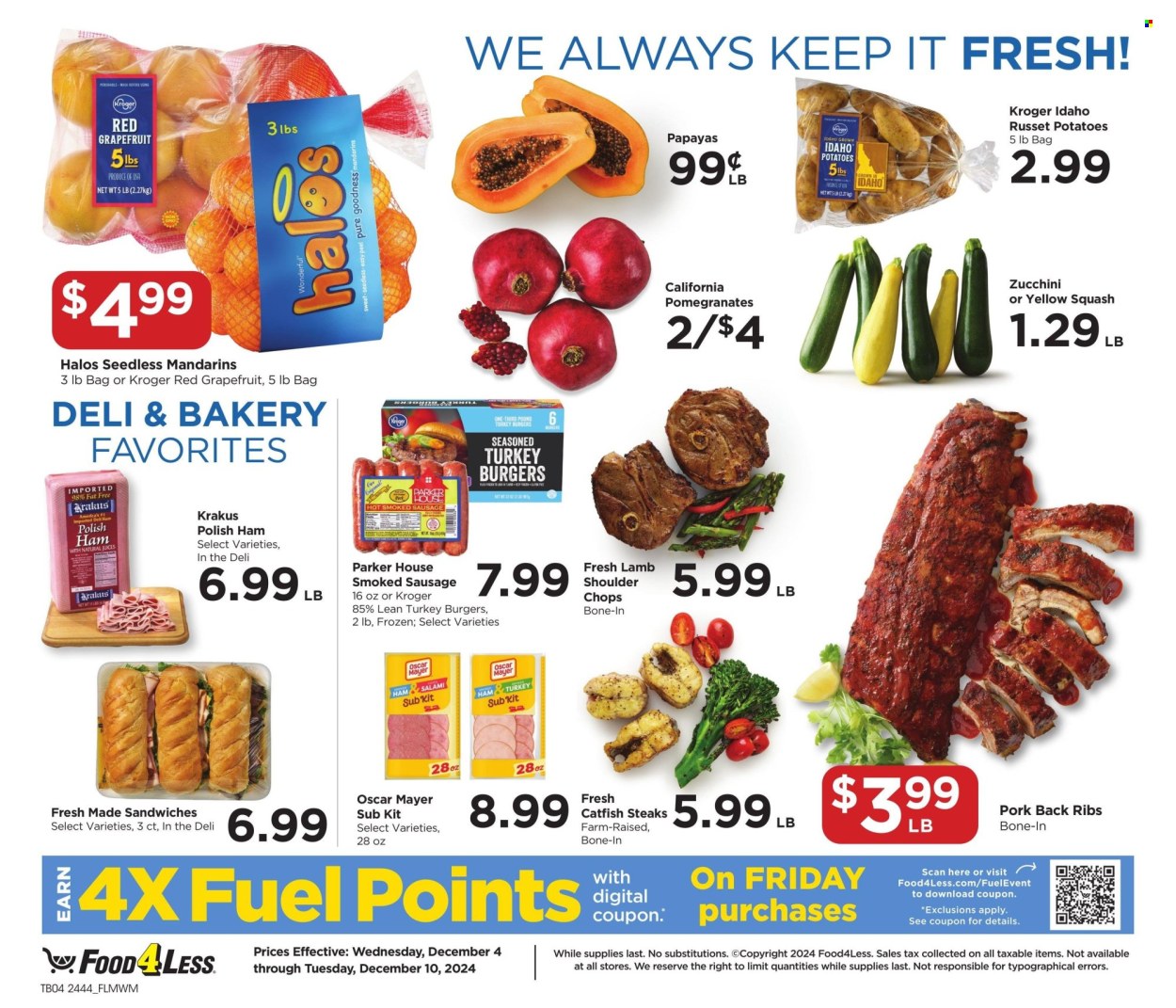 Food 4 Less ad - 12/04/2024 - 12/10/2024. Page 1