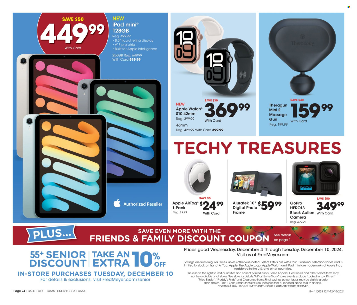 Fred Meyer ad - 12/04/2024 - 12/10/2024. Page 1