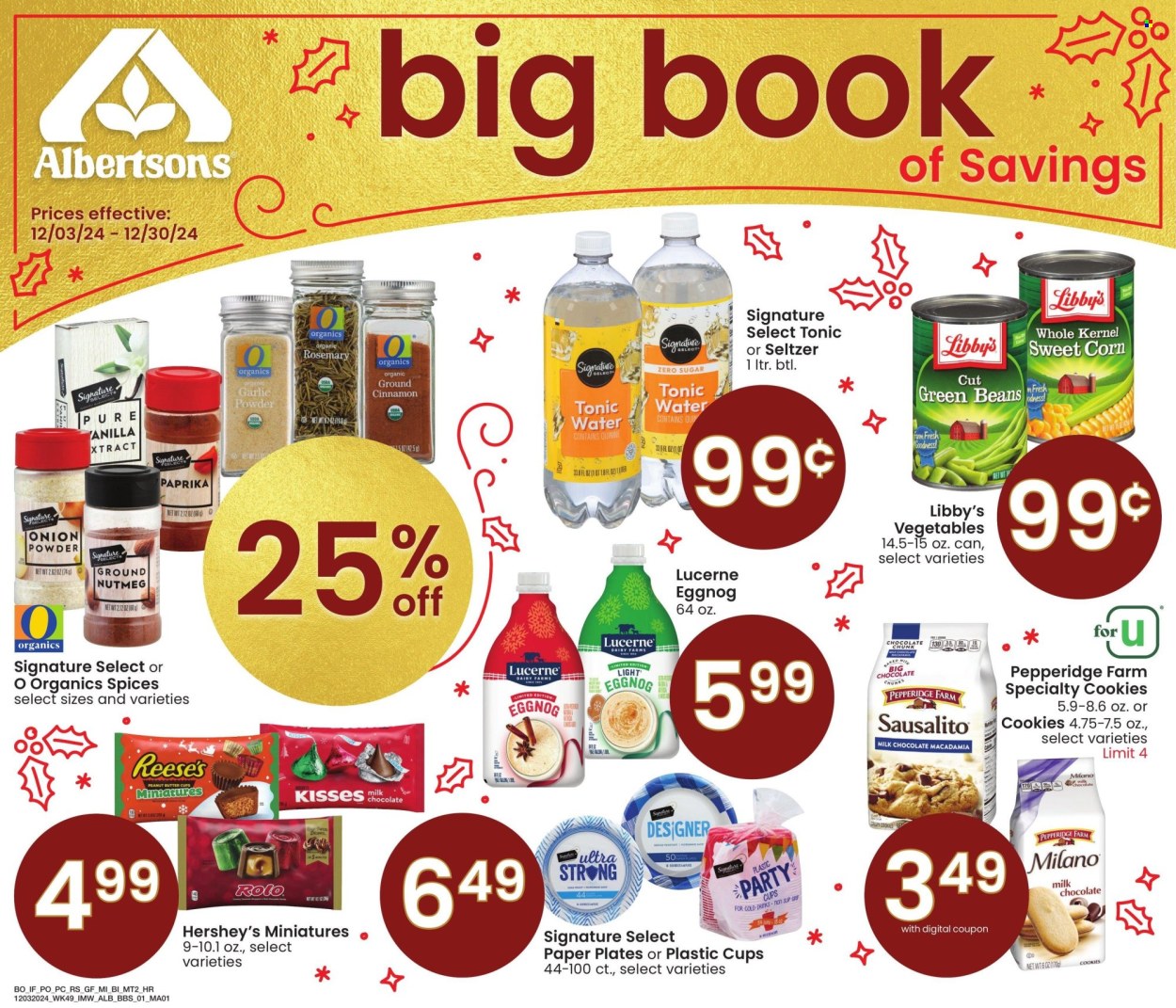 Albertsons ad - 12/03/2024 - 12/30/2024. Page 1