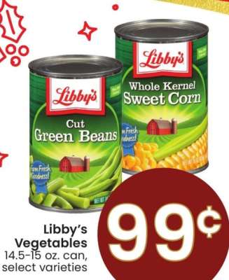 Libby's Vegetables - 14.5-15 oz. can, select varieties