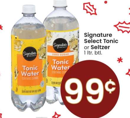 Signature Select Tonic or Seltzer - 1 ltr. btl.