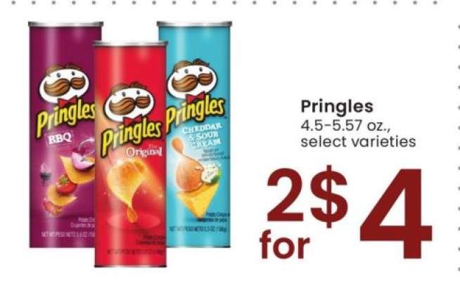 Pringles - 4.5-5.57 oz., select varieties