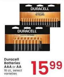 Duracell Batteries AAA or AA - 16 ct., select varieties