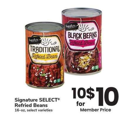 Signature SELECT® Refried Beans - 16-oz, select varieties