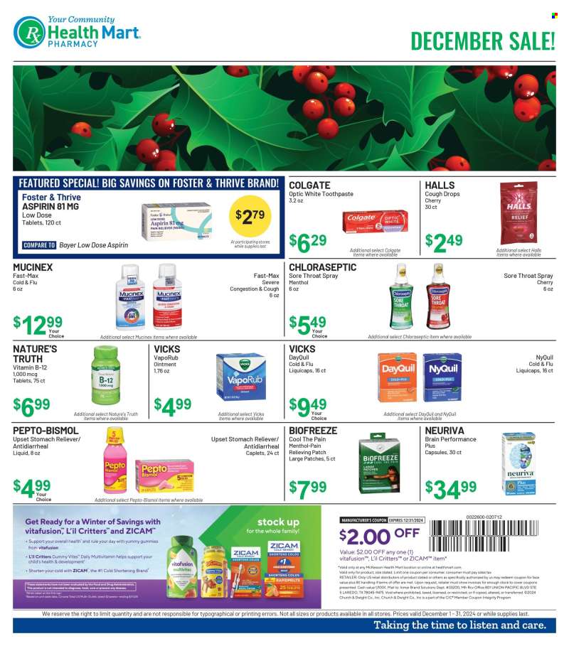 Health Mart Flyer - 12/01/2024 - 12/31/2024.