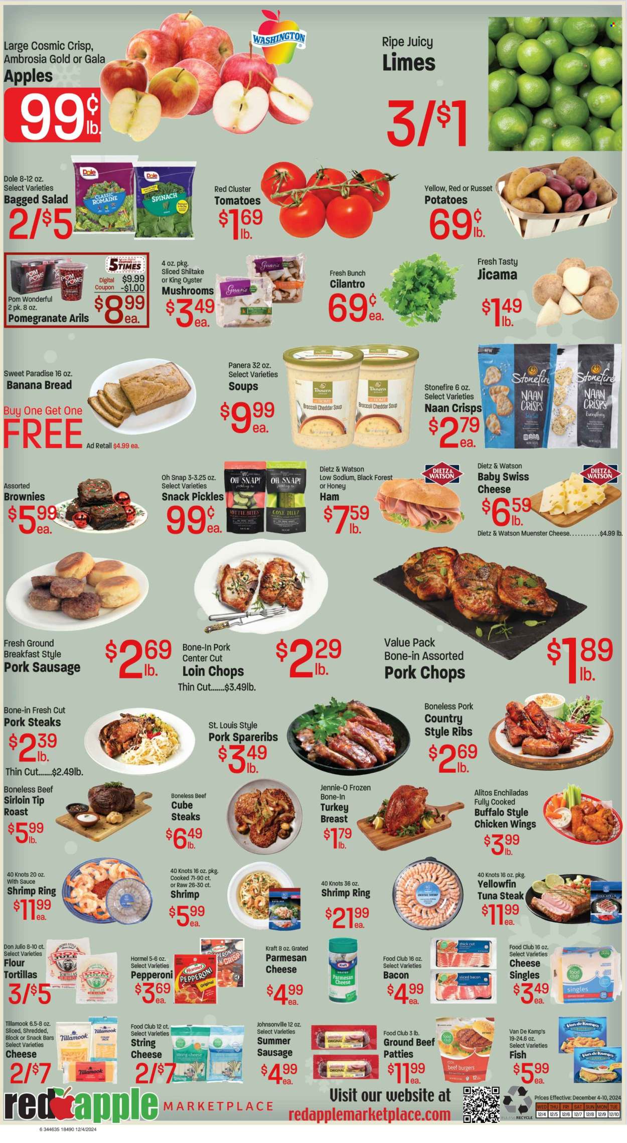 Red Apple Marketplace ad - 12/04/2024 - 12/10/2024. Page 1