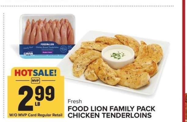 Food Lion Family Pack Chicken Tenderloins