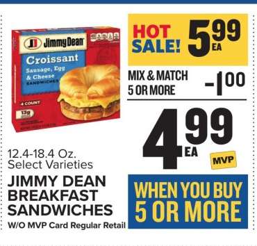 Jimmy Dean Breakfast Sandwiches