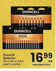 Duracell Batteries - 16 - ct AA or AAA, select varieties