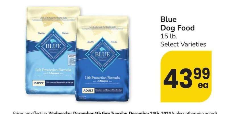 Blue Dog Food - 15 lb. Select Varieties