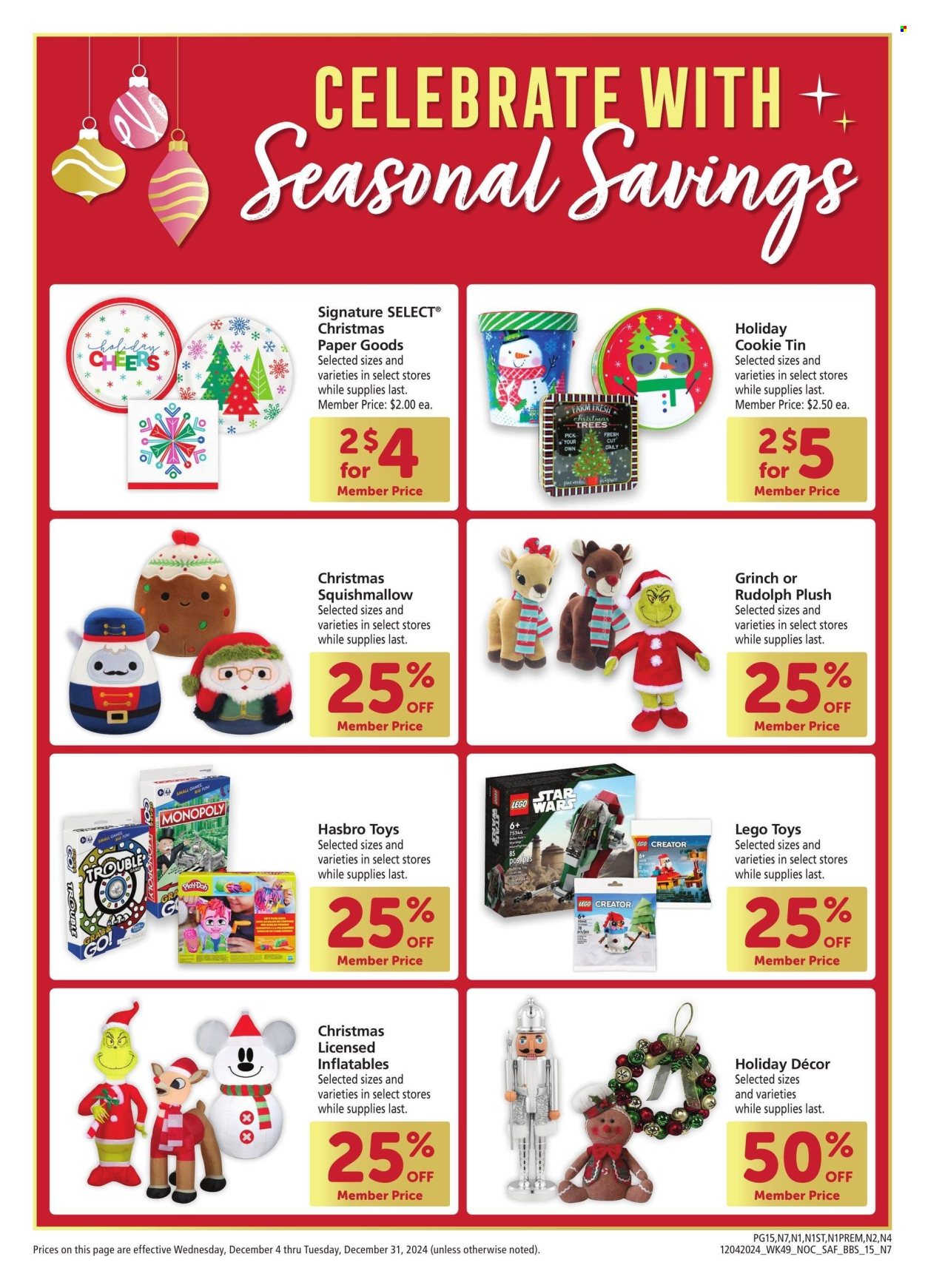 Safeway ad - 12/04/2024 - 12/31/2024. Page 1