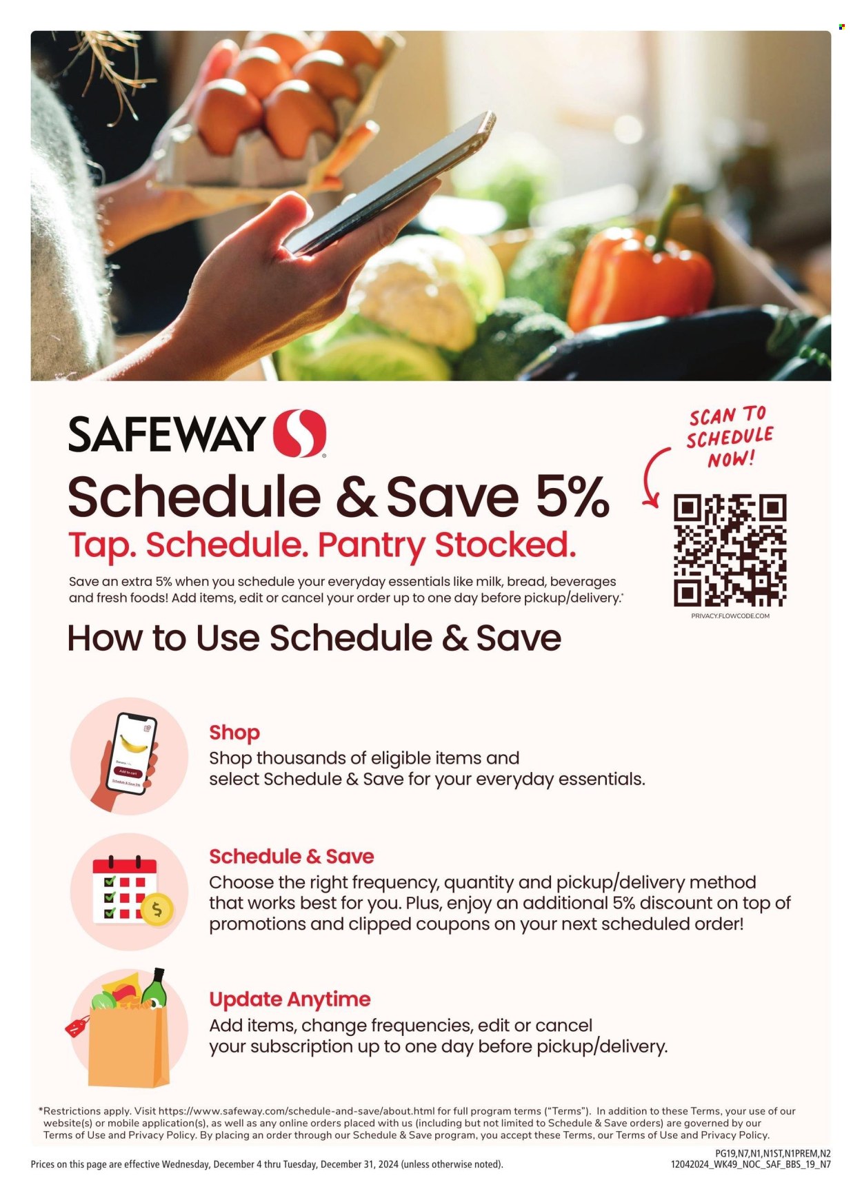 Safeway ad - 12/04/2024 - 12/31/2024. Page 1