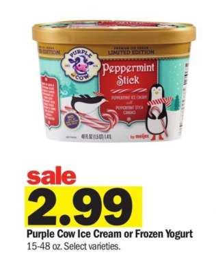 Purple Cow Ice Cream or Frozen Yogurt - 15-48 oz. Select varieties.