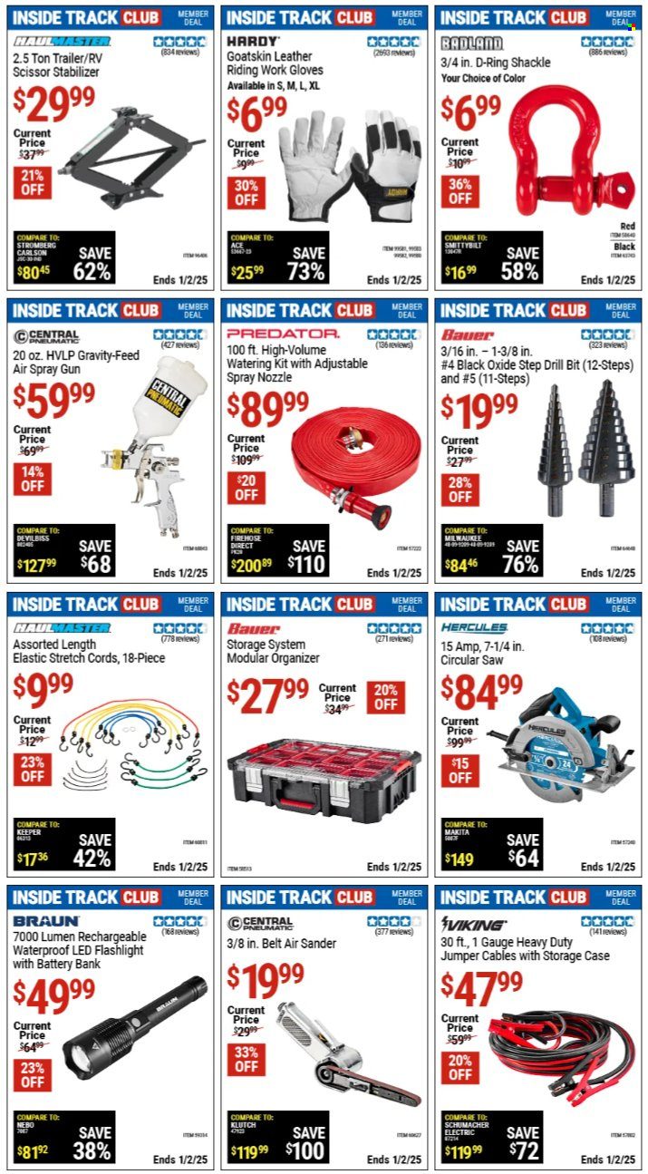 Harbor Freight ad - 12/07/2024 - 01/02/2025. Page 1