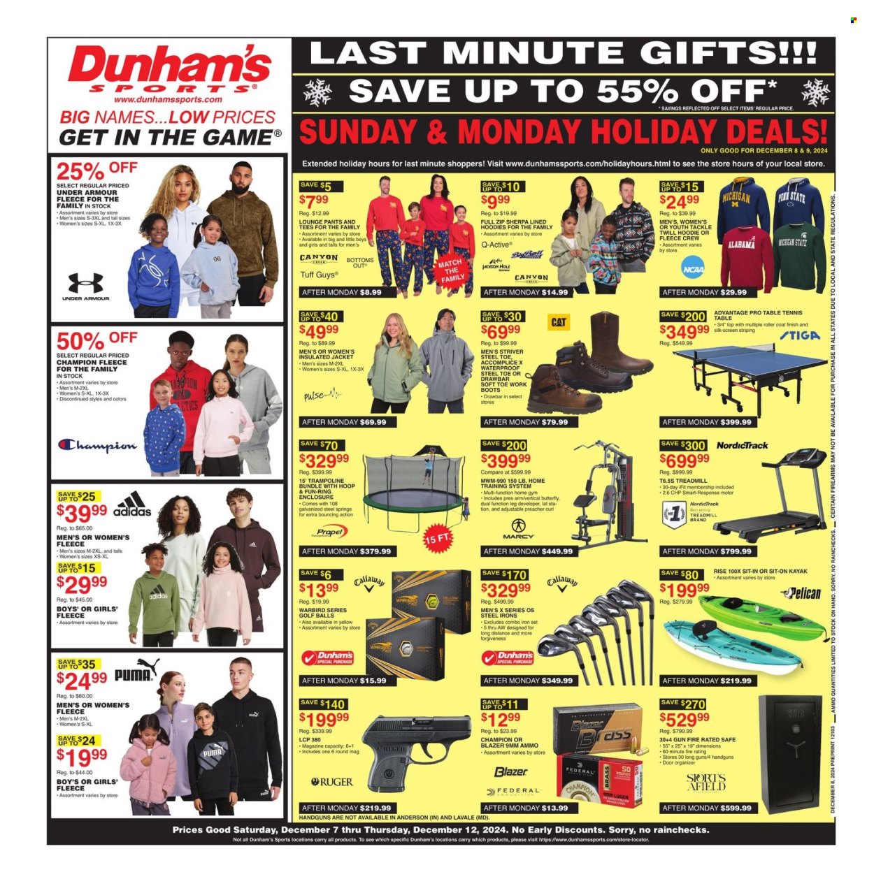 Dunham's Sports ad - 12/07/2024 - 12/12/2024. Page 1