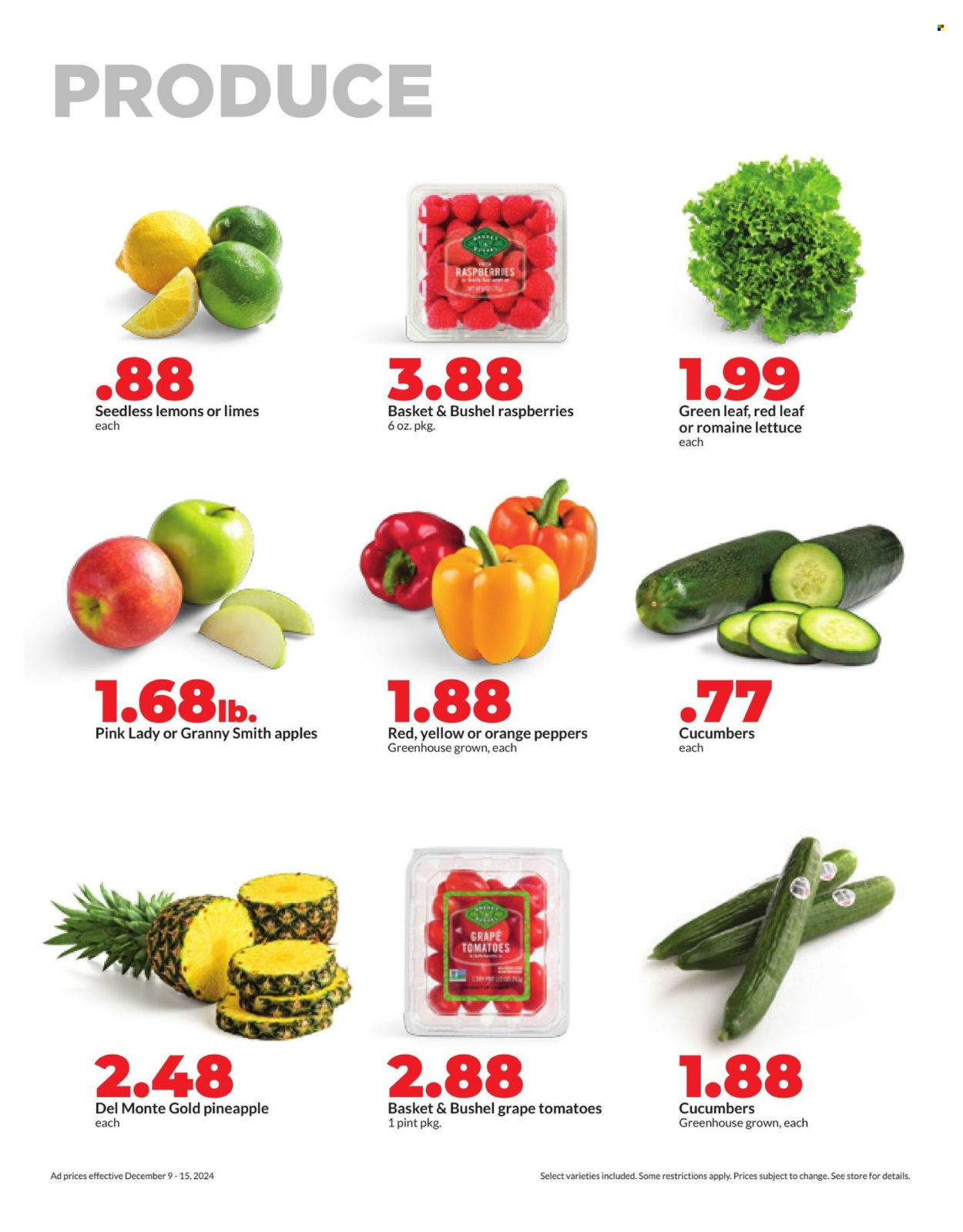 Hy-Vee ad - 12/09/2024 - 12/15/2024. Page 1