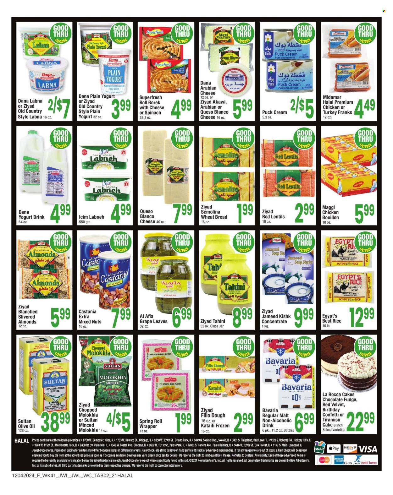 Jewel Osco ad - 12/04/2024 - 01/02/2025. Page 1